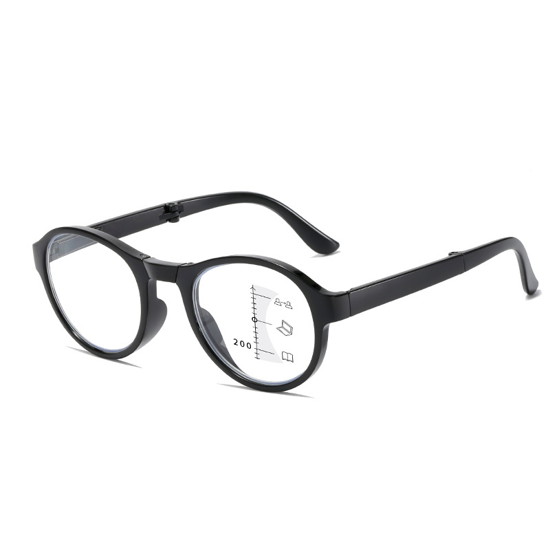 Foldable Progressive Multifocus Reading Glasses Unisex Anti-blue Light Glasses