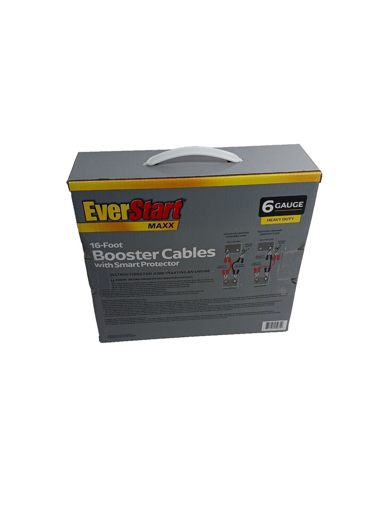Ever start 16 ft. Booster Cables with Smart Protector