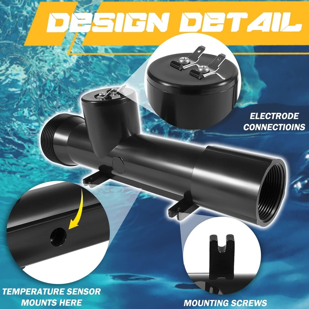 Swimming Pool Ionizer Replacement Chamber for Power Ionizer System 4CH4002-R✨