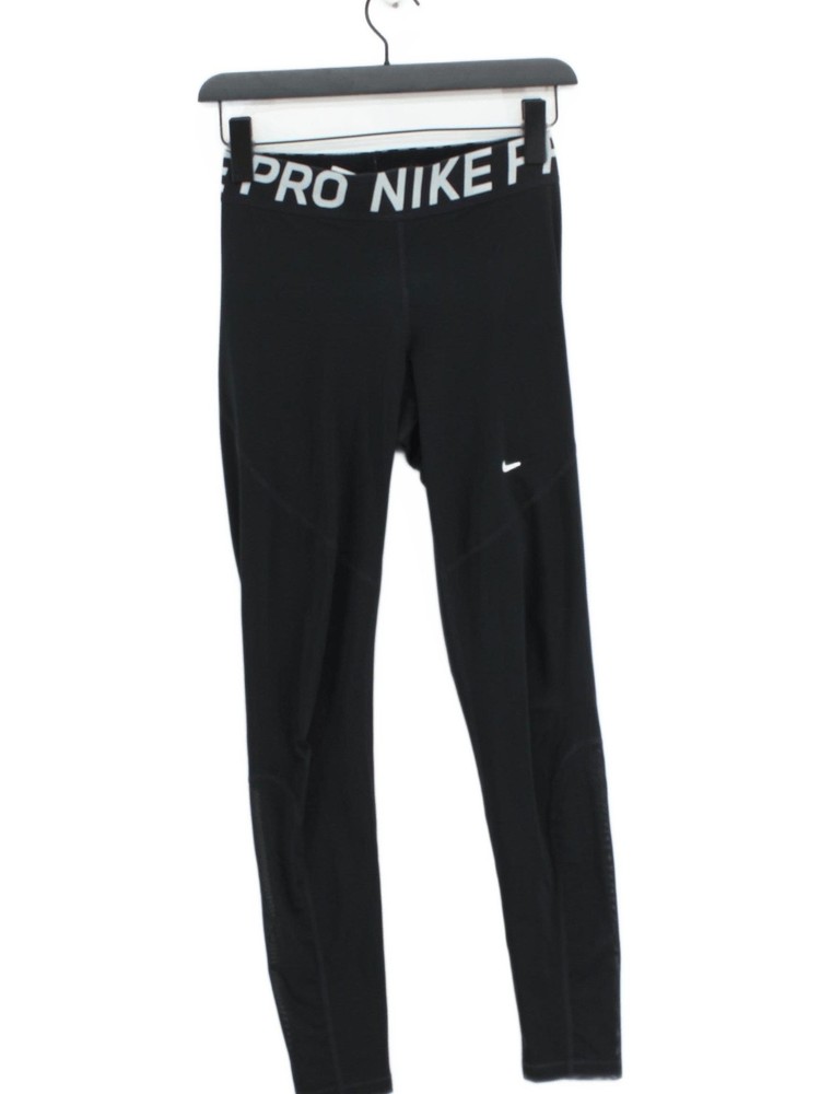 Nike Women's Leggings M Black Polyester with Elastane Full length
