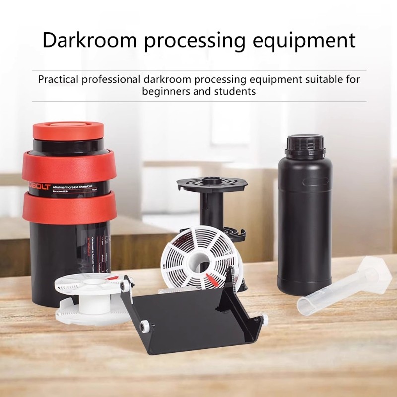 Darkroom Film Processing Development Supplies Manual Rolling Rinse Holder