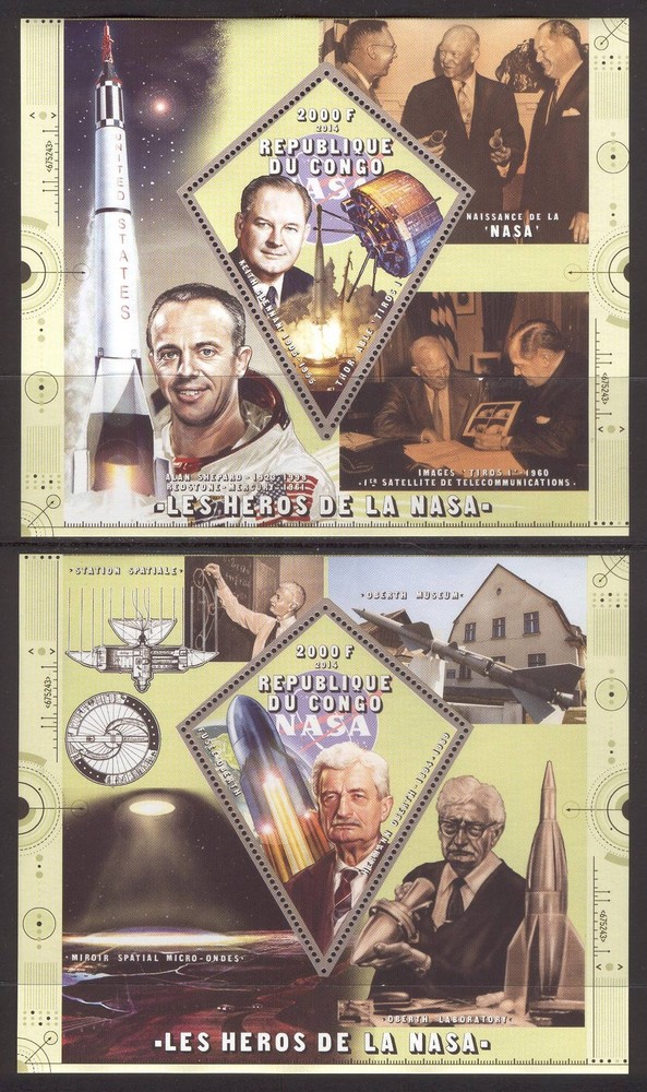 Lollini P75 Space NASA - 2 Sheets MNH 2014