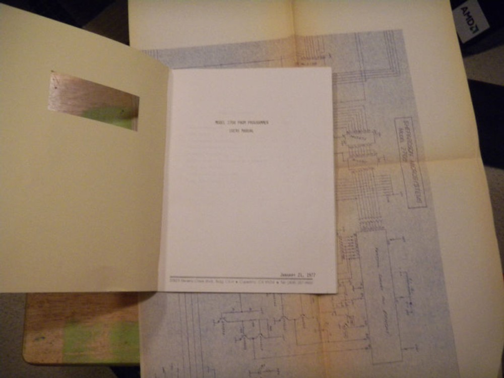 SHEPARDSON MODEL 2708 PROM PROGRAMMER   manual