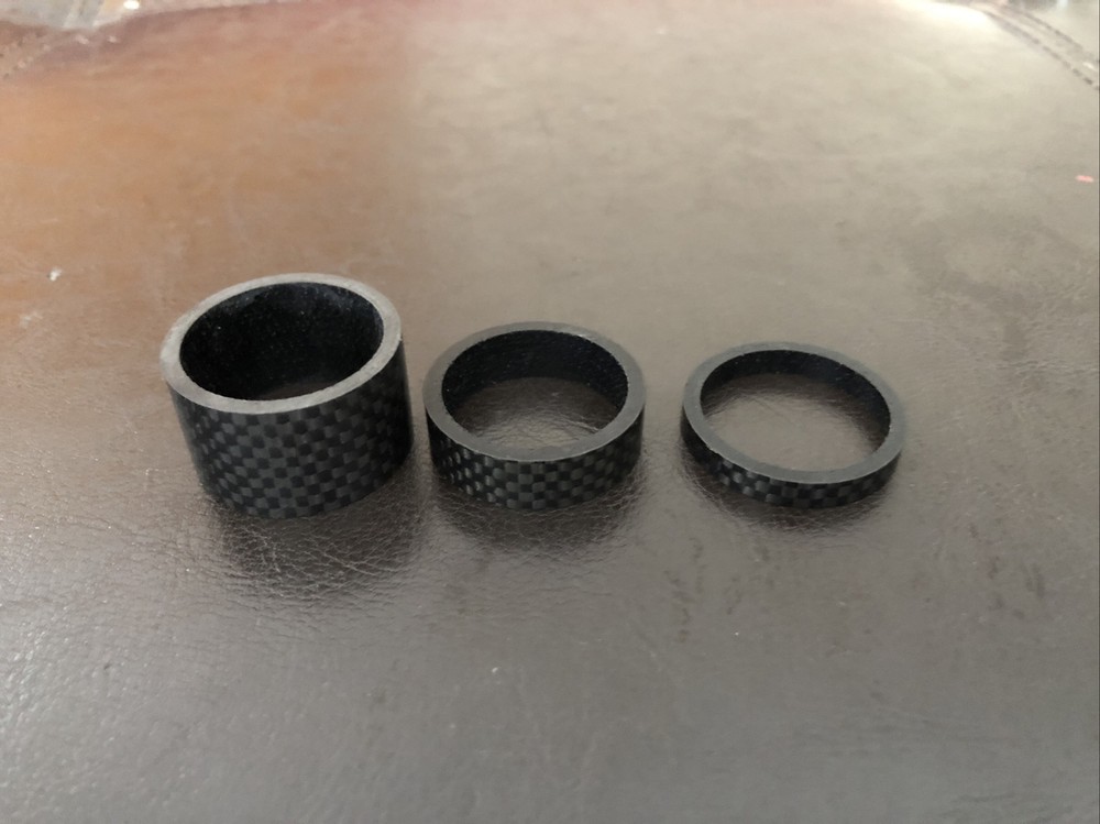 Carbon 1 1/8 Steerer Spacers, 35mm Set