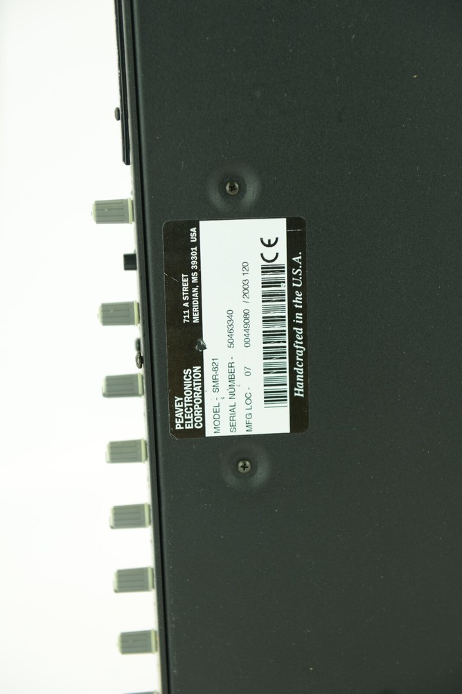 Peavey SMR-821 Stereo Mic Line Program Mixer