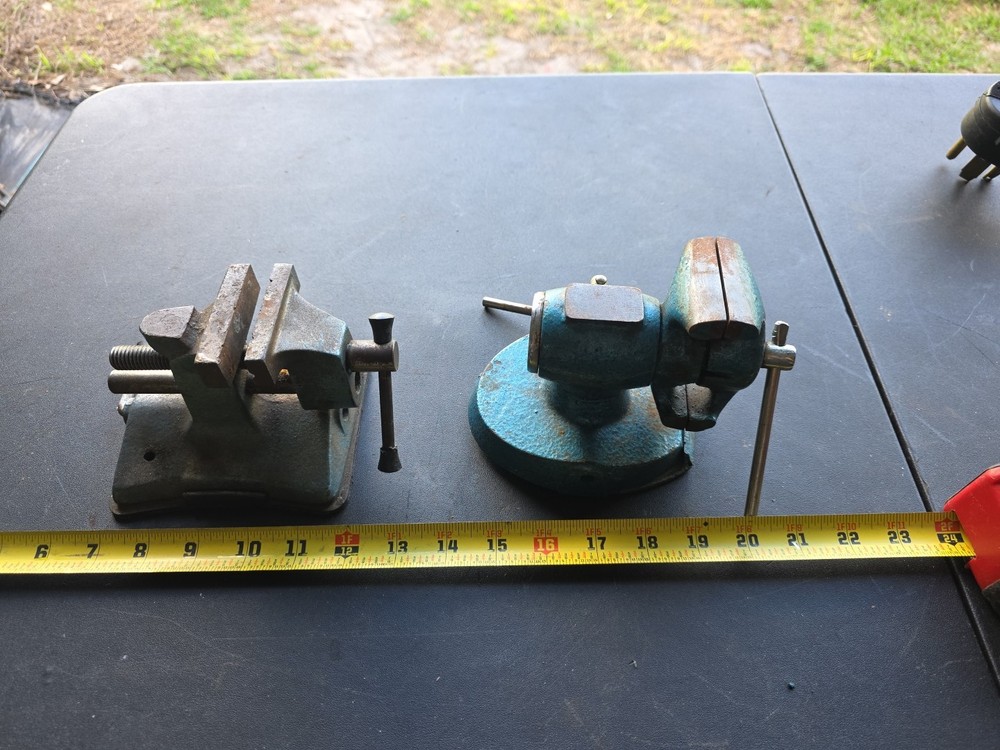 2 Vintage Table Top Vises