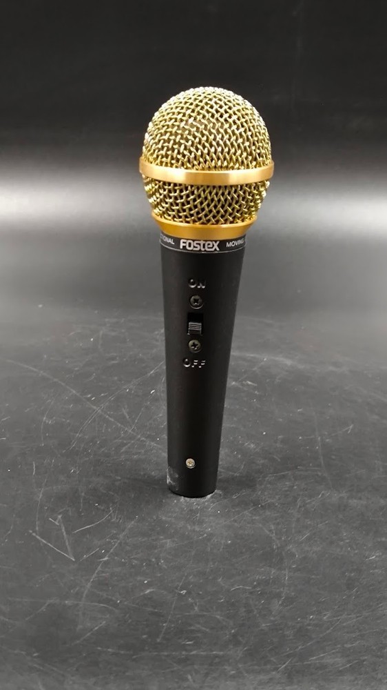 Fostex M-5 Unidirectional Microphone Used Working Black