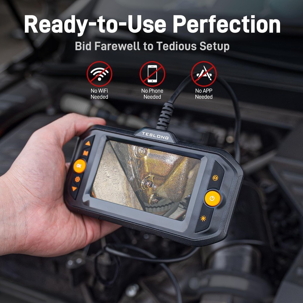 Dual Lens Endoscope Camera Inspection