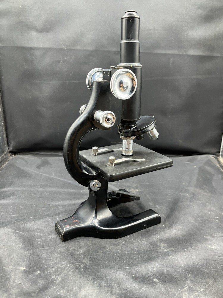 AO Spencer Microscope, Vintage Texas Tech 71