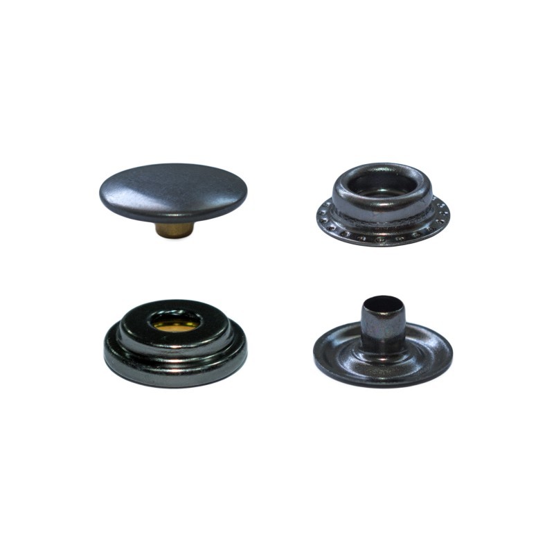 Micron 100 PIECE BLACK OXIDE RING SNAPS (15mm)