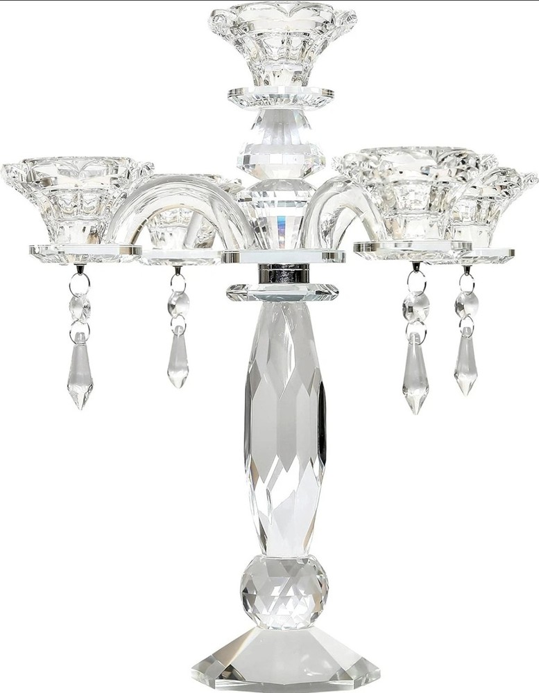 Amlong Crystal 5-Arm Candelabra Clear