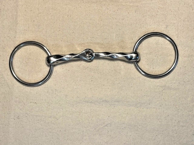 Slow Twist Loose Ring Snaffle Bit 5"