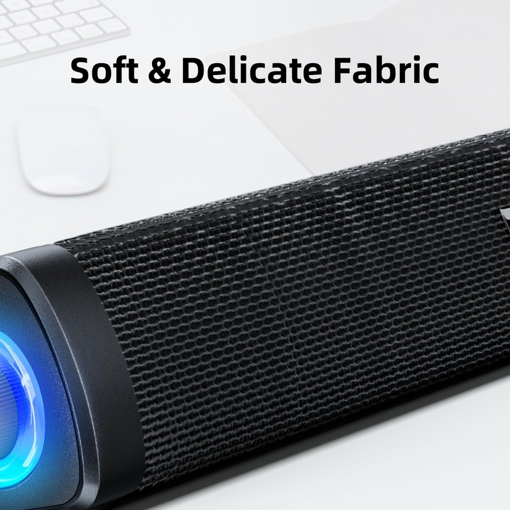 USB Computer Speakers,Computer Speakers with 3.5 mm aux,Wired USB Powered & C...