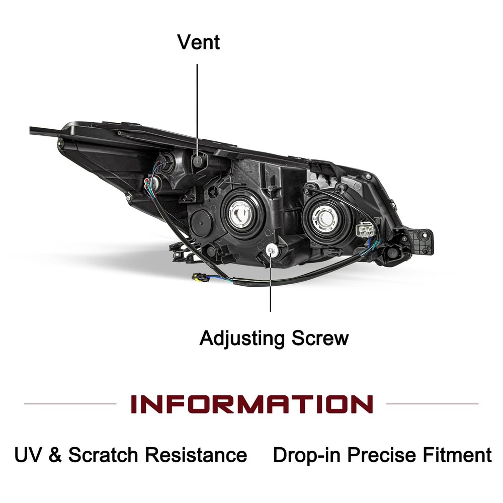 Forester 2014-2016 Halogen Headlight Assembly Left Driver Side Chrome
