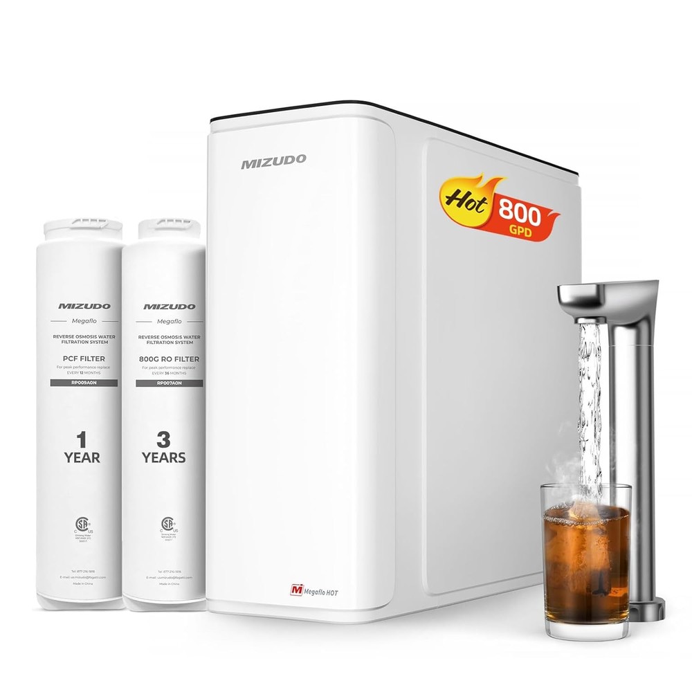 【99% NEW】800 GPD Reverse Osmosis System, Instant Hot Water Dispenser, Tankless