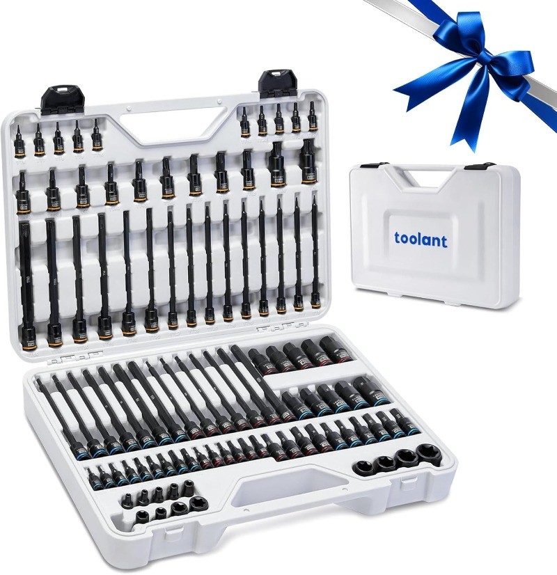 98 PCS Master Allen And Torx Bit Socket Set, Hex/Torx/E-torx Bit Set