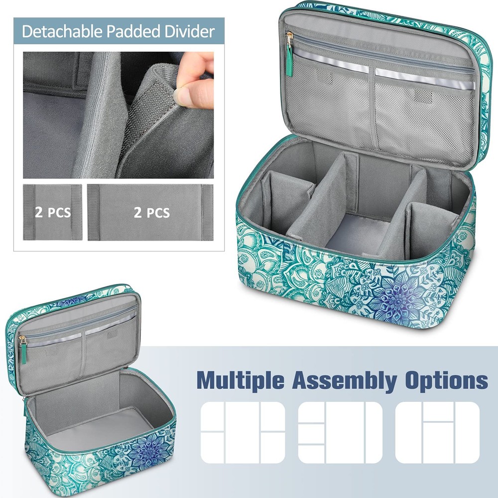 FINPAC Sewing Accessories Storage and Organizer Case, Double-Layer Sewing Kit...