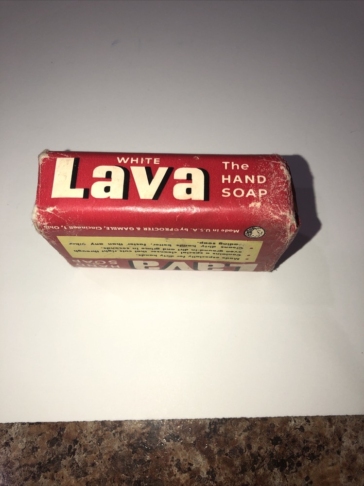 LAVA White Hand Soap Bar Regular Size Vintage Packaging -Unopened