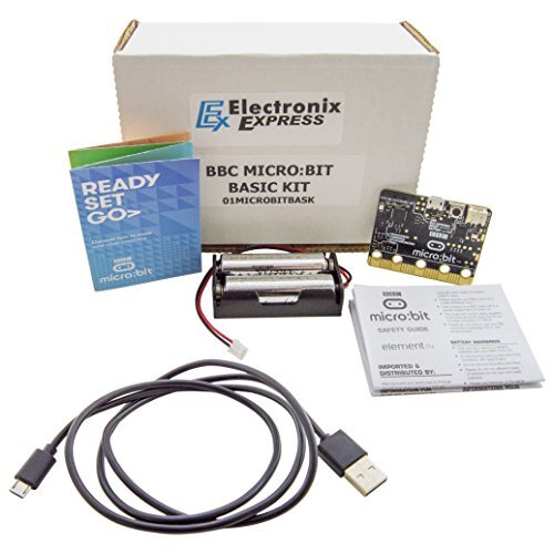 BBC Mico:Bit V2.1 board + 3 Foot MicroUSB Cable + Battery Pack