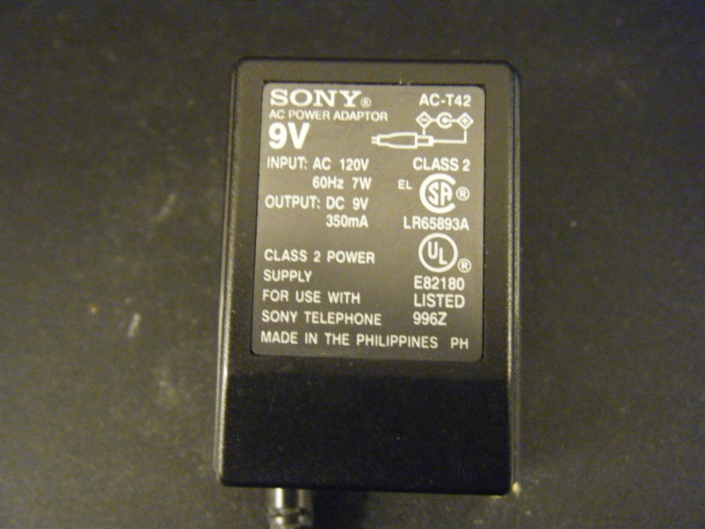 Sony AC-T42 Telephone Power Adapter