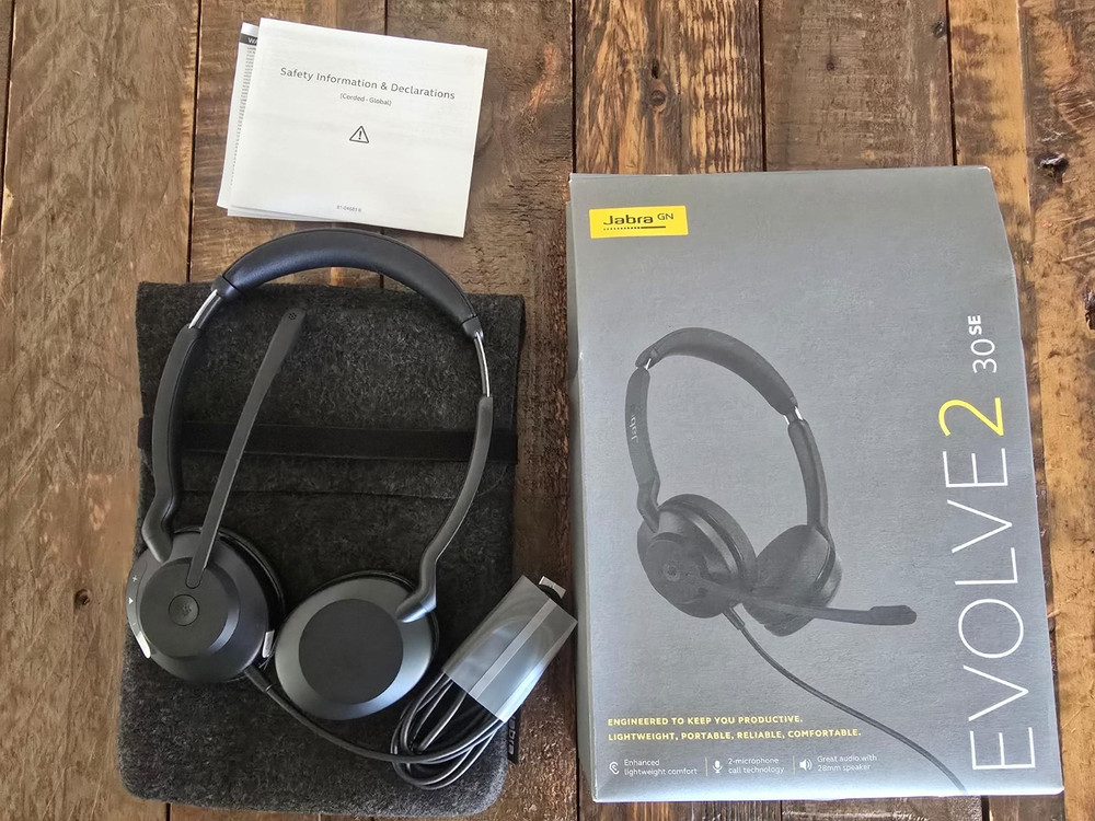 Jabra Evolve2 30 SE Wired Noise-Cancelling MS Mono Headset