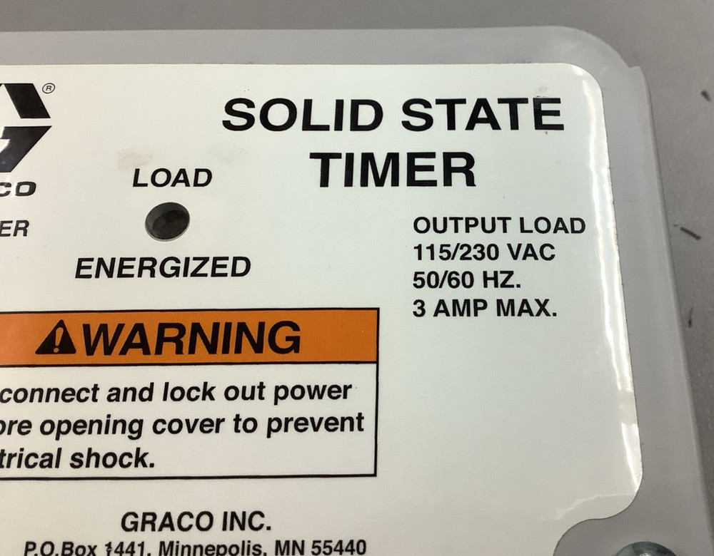Graco 562872 115/230VAC 50/60Hz Solid State Timer (B641)