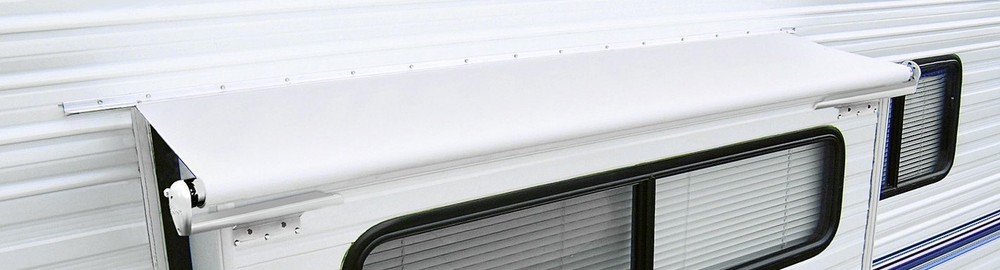 WHITE RV Slideout Topper Awning Fabric Cover Replacement - Cut To Fit 67" - 191"