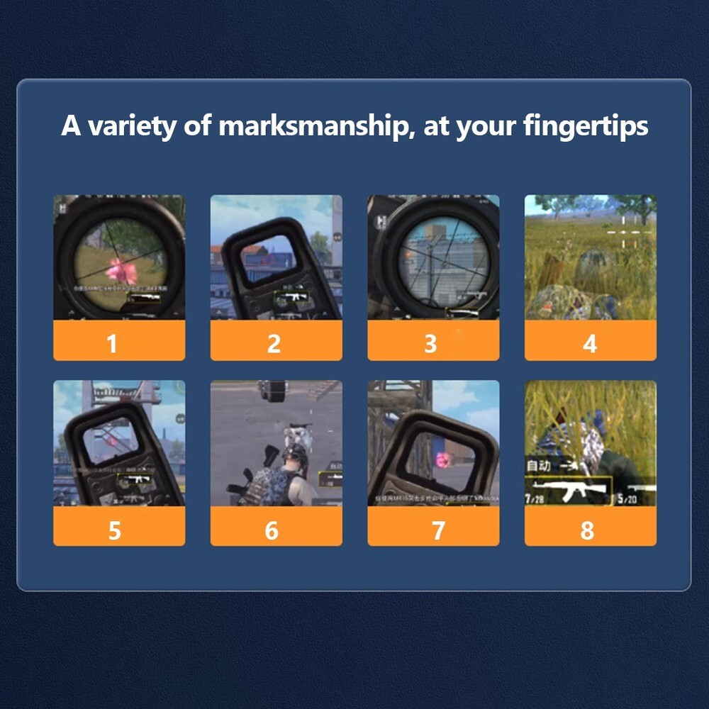 1 Pair Six Finger Operation Mobile Game Trigger Controller Gamepad for Phone