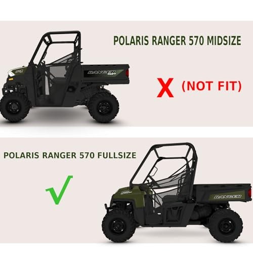 Ranger 570 full size Soft Side Doors cab Enclosure Upgrade Heavy Duty