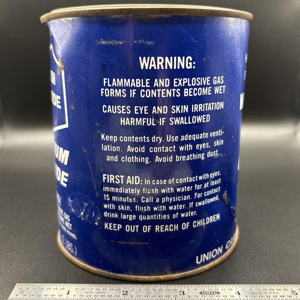 Vintage Union Carbide Mining Tin Sealed