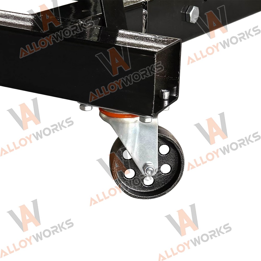 Adjustable 1Ton Foldable Hydraulic Engine Hoist Crane Lift 4 Adjustable Position