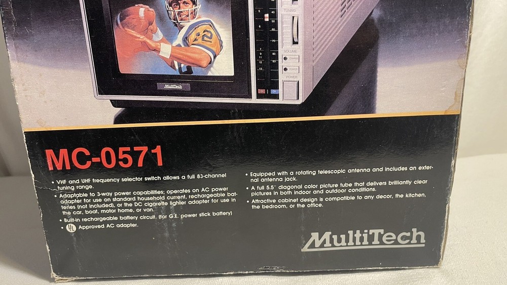 Multitech Deluxe Portable 5.5” Color T.V. MC-0571