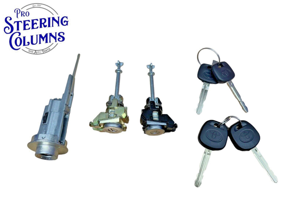 03-09 4RUNNER IGNITION & DOOR LOCK CYLINDER SET MATCHED 2 KEYS NEW