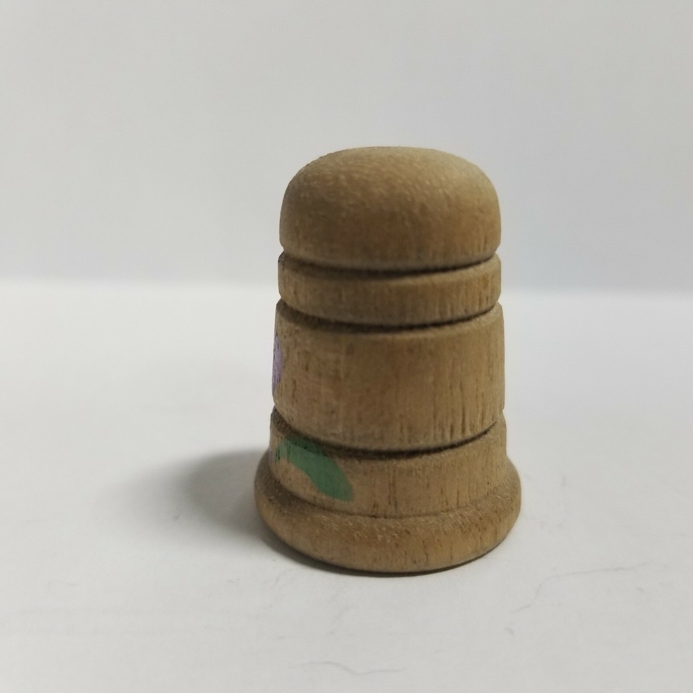 Wooden Hand Painted Thimble