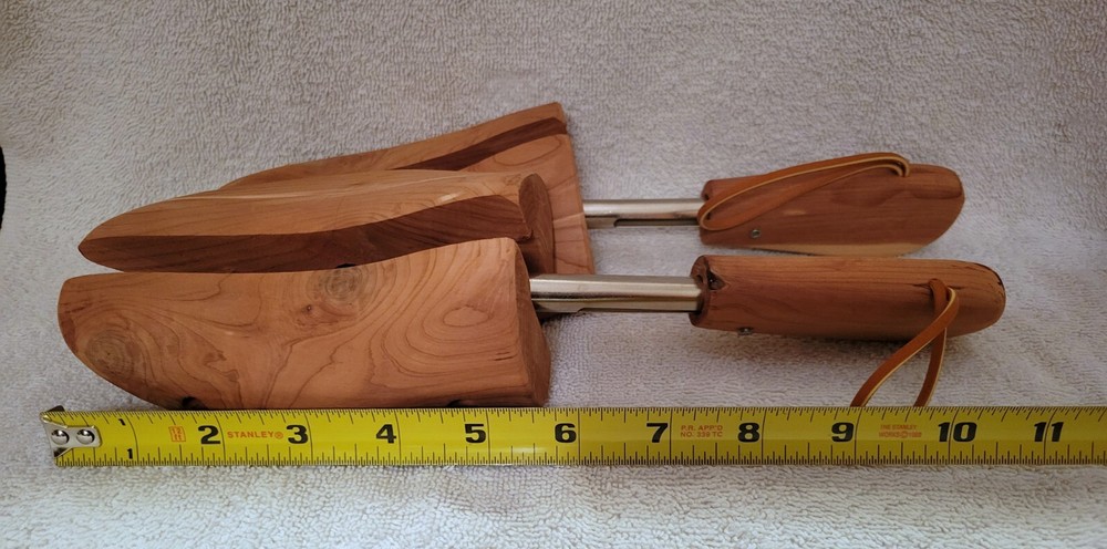 Wooden Shoe Stretchers Spring Handle Unbranded preowned