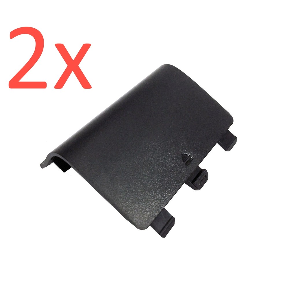 2x Battery Covers for XBOX ONE WIRELESS CONTROLLER - Black