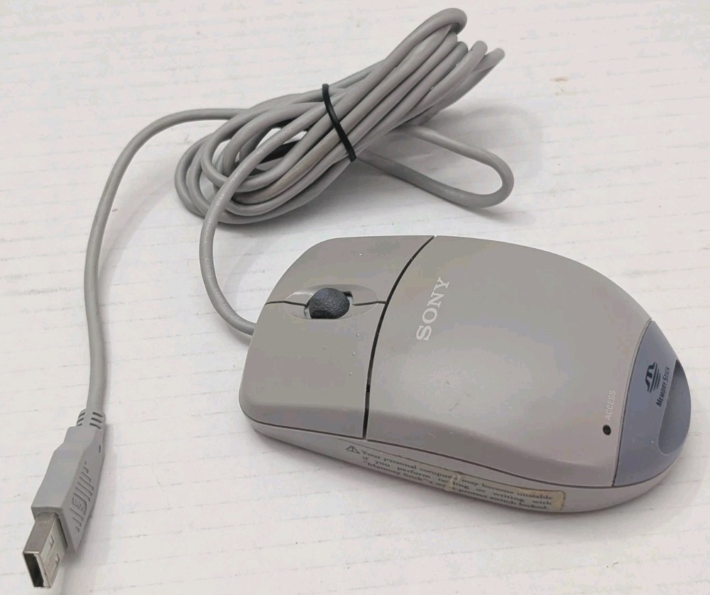 Vintage Sony Mouse Memory Stick Reader/Writer MSAC-US5 - NICE - Works