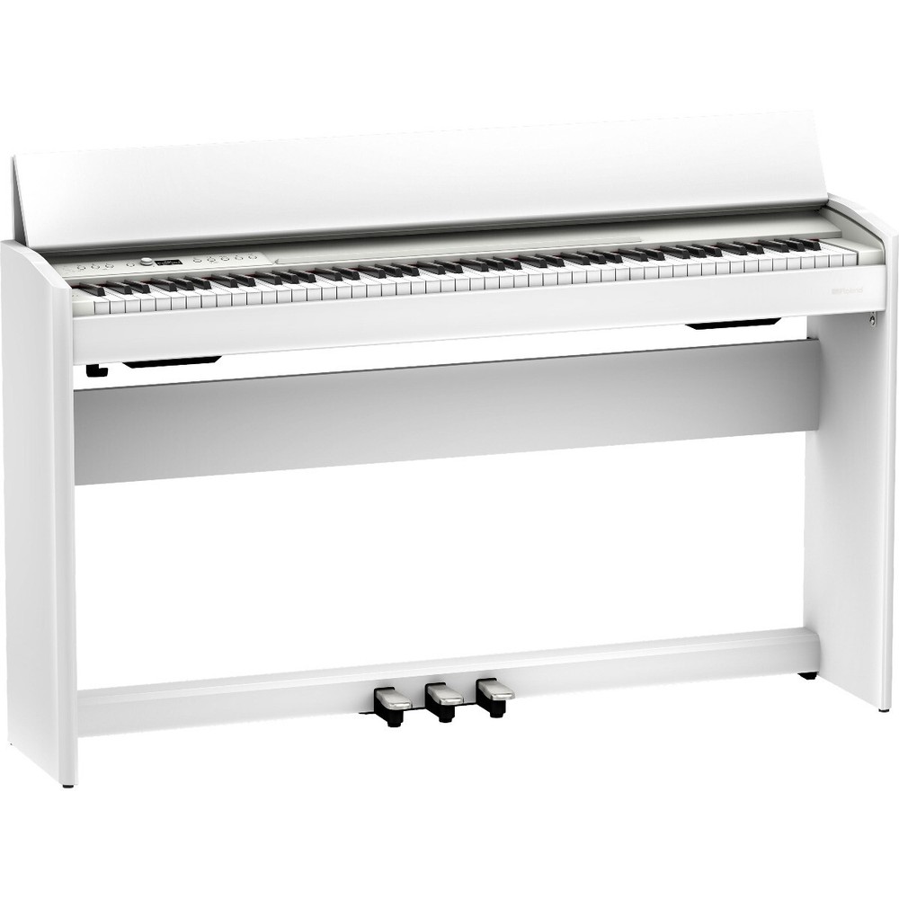 Roland F701 Digital Piano - White COMPLETE HOME BUNDLE