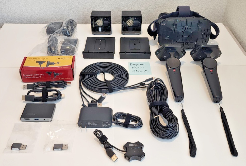 RARE VALVE HTC Vive 🔥PROTOTYPE PRE🔥 Developer VR Headset Complete Set Full Kit