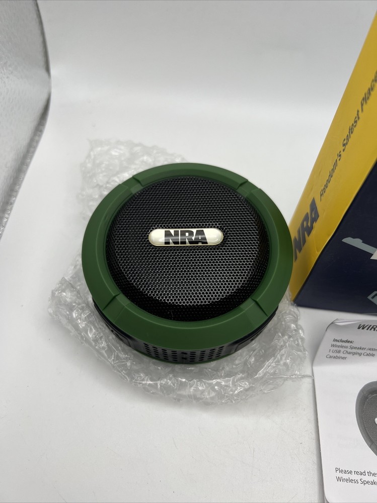 NRA Green/Black Wireless Speaker CM1300899