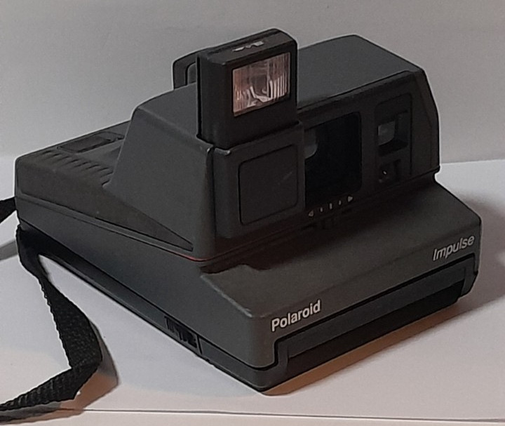 Polaroid Impulse Instant Camera Grey 600 With Strap-Untested