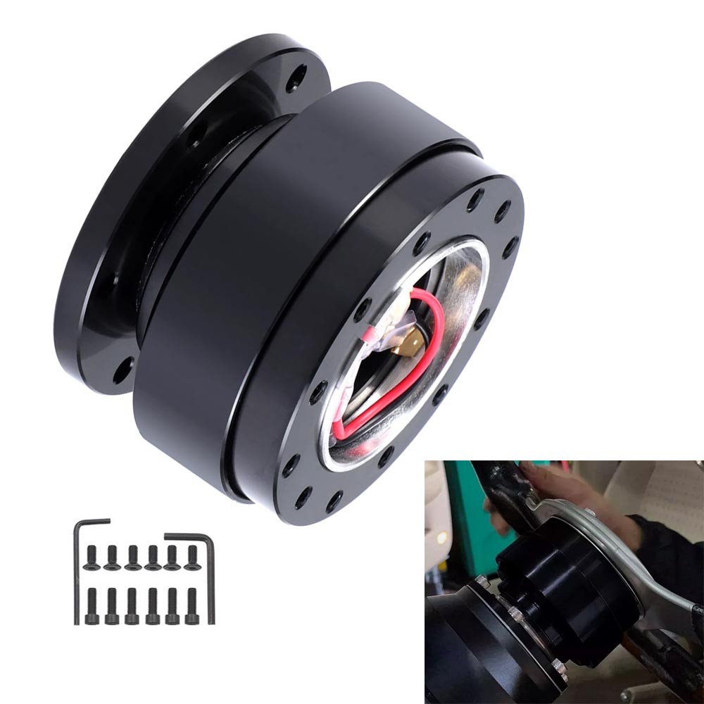 Universal Car Steering Wheel Quick Release Hub Adapter Snap Off Boss Kit A+++++