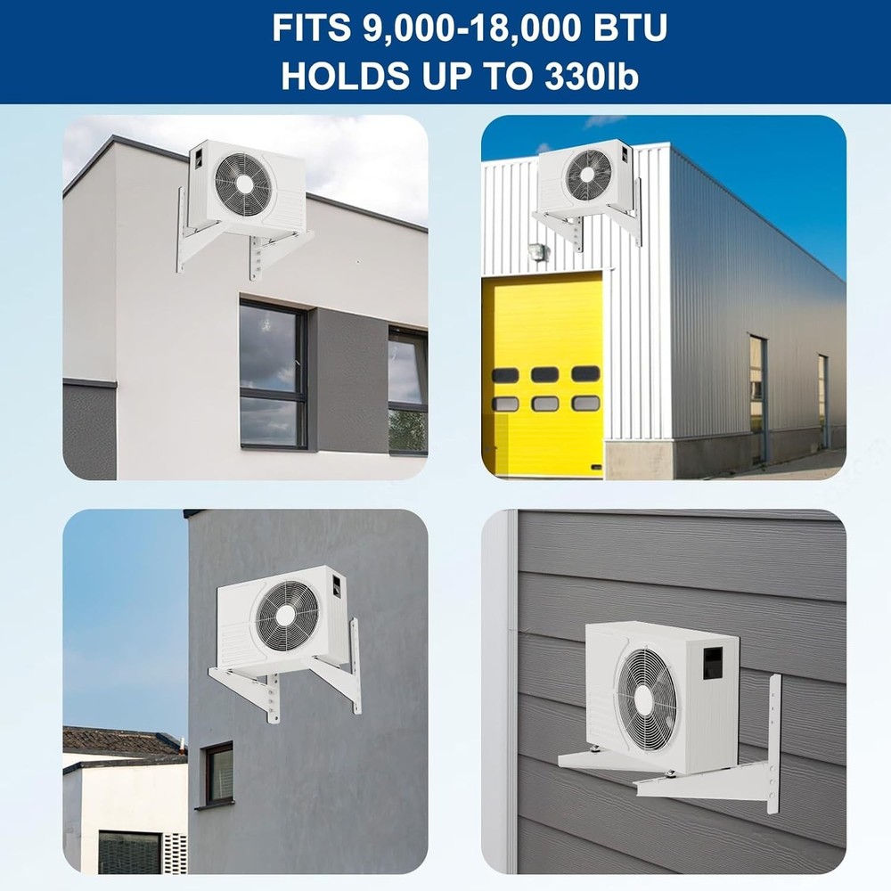 Mini Split Wall Mounting Bracket Support Heavy Duty AC Support Stand for Outside