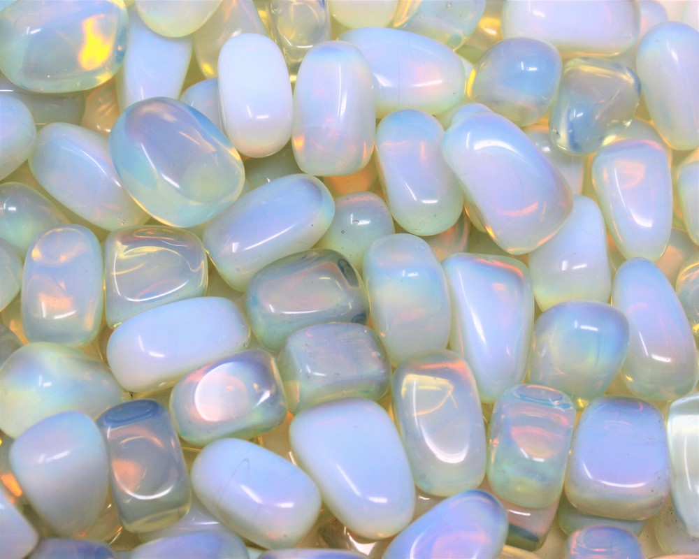 10 MEDIUM/LARGE Opalite Tumbled Stone Crystal Healing Gemstone