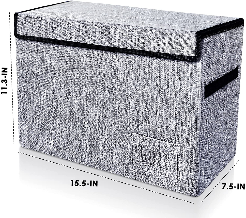 Leffis 2 Pack Comic Book Storage, Comic Book Box 15.5" X 7.5" X 11.3", Moldproof
