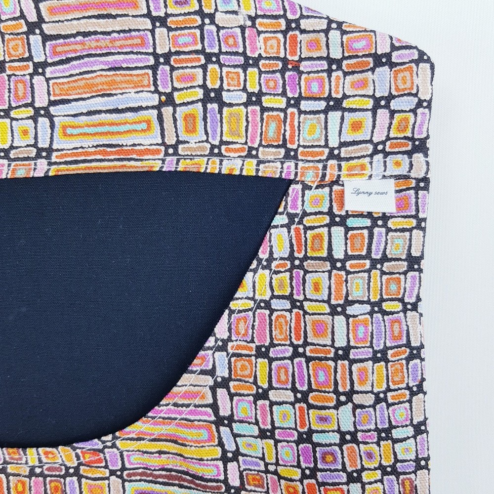 Peg Bag Handmade Multi-Coloured Abstract Print Lined Laundry Clothes Peg Holder