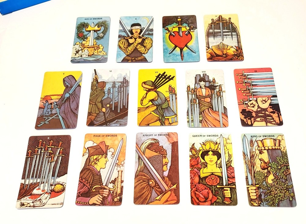 Morgan Greer Tarot 1979 First Edition Card Deck 2pc Box 1 Duplicate Card
