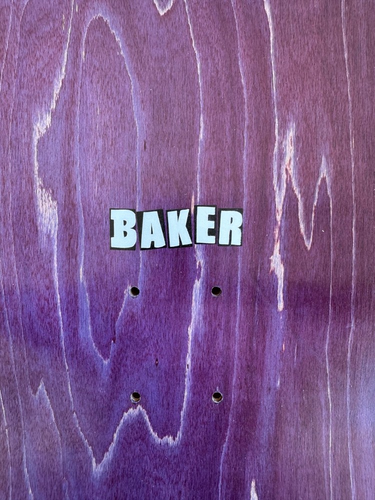 Baker Brand Logo Skateboard Deck - White - 8.5" OG Shape