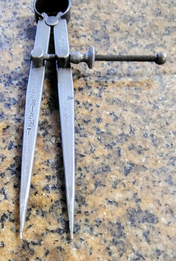 🗽 VINTAGE STARRETT 5" DIVIDER MACHINIST/ TOOLMAKER