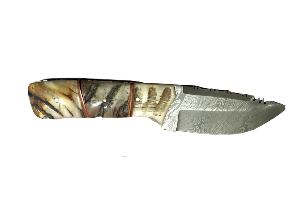 Handmade Pattern Welded Damascus Steel Blank Blade-Knife